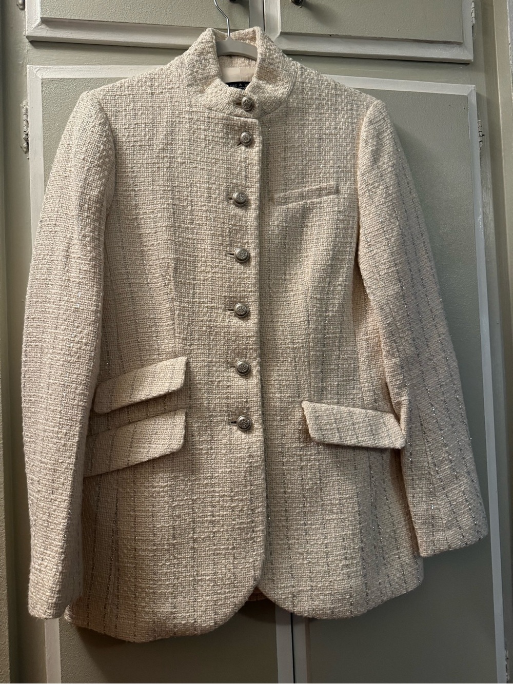 Ivory Tweed Blazer